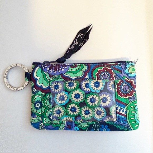 Vera Bradley Zip ID Case in the retired "Rhythm & Blues" - Picture 1 of 4